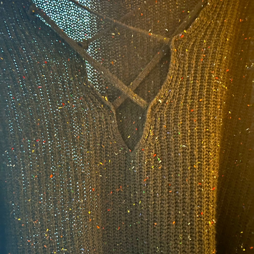 Sweater Black with little Specks of color